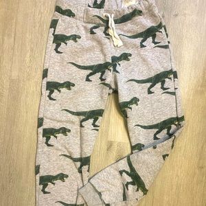 H&M boys sz 8-9 jogger pants with dinosaurs